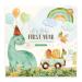 Baby's First Year Calendar by Bright Day - 1st Year Tracker - Journal Album to Capture Precious Moments - Milestone Keepsake for Baby Girl or Boy Dinosaur Dinosaurs