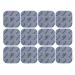 12 TENS-EMS electrode pads 5x5 cm-compatible with TENS-EMS devices from Sanitas & Beurer 3.5 mm push button |Reusable adhesive electrode pads |Med. Product from Axion