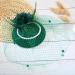 MOYAGA Green Fascinator - Green Fascinators for Weddings Green Feathers and Flower and Pearl for Hats Hair Feathers Clip Vintage Pearl Wool Beret Feather Mesh Hair Accessory - Buy Online on GoSupps.com