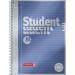 Fountain notepad / college block student premium 4-fold-punched (refined cover sheet with metallic effect A4 linned 90 g / m 80 sheet) A4 lines single