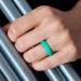 ThunderFit Silicone Wedding Bands for Women - 5.6mm Width - 2mm Thickness - Size 7.5-8 (18.20mm) - Teal Pink Black White - Buy Online on GoSupps.com