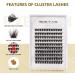 120 Clusters D Curl Wide Stem Individual Cluster Lashes 10-16mm DIY Eyelash Extension - Soft Fluffy False Lashes - W06# (10mm-16mm) MIX - Buy Online on GoSupps.com