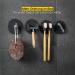 DeluxXOO High-Quality Self-Adhesive Black Silicone Hook - Bathroom Organizer & Decoration | No Drilling Extra Strong Hold | Buy Internationally - Buy Online on GoSupps.com