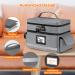 Zannaki Medicine Storage Bag with Combination Lock | Double Layer Pill Organizer | Secure Zippered Locking Box for Prescriptions Vitamins & Supplements - Grey - Buy Online on GoSupps.com