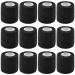 12 Pieces Self Adhesive Bandage Wrap Tape Stretch Self Adherent Cohesive Toe Tape for Sports  Wrist  Ankle  5 Yards Each (Black  2 Inches)