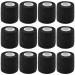 12 Pieces Self Adhesive Bandage Wrap Tape Stretch Self Adherent Cohesive Toe Tape for Sports  Wrist  Ankle  5 Yards Each (Black  2 Inches)