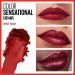 Maybelline Color Sensational Lipstick - Wine Rush 0.15 oz - Creamy Hydrating Lip Color - Buy Online on GoSupps.com