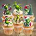 PRECUT Grinch Cupcake Toppers #1 Edible Christmas Cake Decorations Grinch Christmas Decorations Christmas Grinch Cake Topper (12) - Buy Online on GoSupps.com