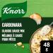 Knorr Pasta Sauce Mix for a rich and creamy pasta sauce Carbonara no artificial flavours 48 g 24 count - Buy Online on GoSupps.com