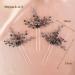 Kercisbeauty Black Crystal Wedding Hair Pins - Handmade Dark Purple Hair Jewelry for Women and Girls - Buy Online on GoSupps.com