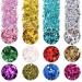 12 Color Chunky Nail Glitter Body Glitter Makeup Glitter for Face Body Eye Hair Crafts Cosmetic Sequins