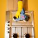 Sorbo Large Latex Household Gloves with Soft Lining and Extra Long Cuff - Yellow, 1 Pair - Buy Online on GoSupps.com