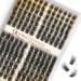 Cluster Lashes Quewel single eyelashes 168 piece of eyelash clusters thin belt cluster eyelash extension c curl mix12-18mm volume false eyelashes soft & light for home use (qu33 c Mix12-18) 1 piece (1 Pack) Qu33-D-Mix 12-18mm