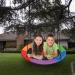 Saucer Tree Swing 40 | 700lb Capacity | 900D Oxford Fabric | Waterproof | Playground & Backyard Swing (Rainbow) - Buy Online on GoSupps.com
