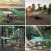 Forceatt 12X14FT Waterproof Camping Tarp with Poles - Lightweight Sun Shelter for Camping, Hiking, and Traveling - Green & Gray - Buy Online on GoSupps.com