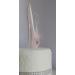 18th Pink and White Birthday Cake Decoration Shoe with Feathers and Crystal Flower Embellishments and Diamante Number Non- Edible (pink white feather 18) - Buy Online on GoSupps.com