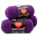 RED HEART Super Saver 3-Pack yarn DARK ORCHID 3 Pack