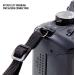 USA Gear TrueSHOT Neoprene Camera Strap with Pockets, Quick Release Buckles - Compatible with Canon, Nikon, Sony - DSLR/Mirrorless - Black - Buy Online on GoSupps.com