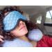 Bewell Adjustable Eye Mask for Travel and Sleep Aid - Gray Blue - Buy Online on GoSupps.com