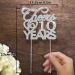 Bling Crystal Cheers to 10 Years Cake Topper - Best Keepsake 10th Birthday Or Anniversary Decor Party Decorations Silver - Buy Online on GoSupps.com