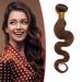 24 "1 Bundle Brazilian Extensions Human Hair Body Wave Weave Virgin 100% unprocecious real hair hair extension middle brown-1 24" -1 bundle
