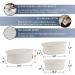 NaturalCozy 3-Piece Oval Storage Basket Set - Natural Woven Baskets for Storage and Gifting - Ideal for Nursery, Pets, and Home Organization - Off White - Buy Online on GoSupps.com