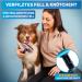 Bluepet 2023 Dog & Cat Brush - Gentle Undercoat & Knot Remover for Long-Haired Pets - Easy Clean Button - Daily Pet Grooming Tool in Blue & Pink - Buy Online on GoSupps.com