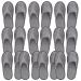Heallily 20 piece of non-slip disposable house shoes spa house shoes sandals closed toe area hotel house shoes fit for women and men (light gray) 28x11x0.8cm gray