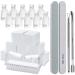 Gel Nail Polish Remover Tools Kit, with 10 Pcs Nail Clips, 400 Pcs Lint Free Nail Wipes, Nail Files 100/180, Buffer Block 400/4000, Nail Brush, Cuticle Pusher, Cuticle Peeler