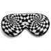 townssilk 100% Silk Sleep mask with Silk Adjustable Strap Comfortable and Super Soft Eye mask Ultimate Sleeping aid Blindfold DizzyingSquares-Black Eudizzyingsquares-black