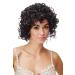 Wig Me Up - DW1066-1BH30 women's wig wig strong voluminous curly curly curly curly curly curls afro style black & brown highlights highlights