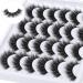 Newcally Fluffy 18MM Faux Mink False Eyelashes - 12 Pairs Dramatic Thick Volume Lashes Pack | Soft & Reusable Multipack for F-VOLUME Look - Buy Online on GoSupps.com