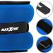 MAXXIVA Running Weight Set - 2 x 1.0 kg Adjustable Weight Cuffs for Arms & Legs | Iron Sand Filling for Strength Training & Rehab Fitness - Buy Online on GoSupps.com