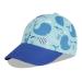 LANGZHEN 100% Cotton Outdoor Children's Kids Plain Baseball Cap Hat Adjustable Sun Hat for Girls Boys M Lake blue whale