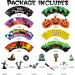 164PCS Halloween Cupcake Toppers Wrappers - Spider Web Pumpkin Zombie Hand Cake Party Decorations Supplies - Buy Online on GoSupps.com