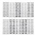 Eyelash Splashes 100 Pair Faux Lashes Variety Pack Reusable Hypoallergenic & Soft Natural Styles Fluttery Wispies & Dramatic Falsies for Stunning Eyes - Buy Online on GoSupps.com