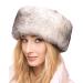 Futrzane Siberian Headband - Womens Faux Fur Headbands - Fluffy Russian Earband - Size XS (White with Black Siberian)