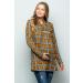 My Bump Maternity Sweater - High Neck Shawl Collar Tunic Top | S Mustard/Blk Lbak USA-Made - Buy Online on GoSupps.com