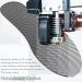 3D Printed Ultra-Thin Insoles for Men - Breathable Quick-Dry TPU Shoe Inserts - Comfortable Striped Mesh Design - Size 11/45 - International Shipping Available - Buy Online on GoSupps.com