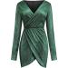 Shop Hanxiulin Sequin Dress - Sexy V-Neck Bodycon Evening Dress | Elegant Green Pencil Dress in 3XL - Buy Online on GoSupps.com