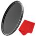 Breakthrough Photography 77mm X2 6-Stop Fixed ND Filter for Camera Lenses, Neutral Density Professional Photography Filter, MRC8, H-K9L Glass, Nanotec, Ultra-Slim, Weather-Sealed 77mm X2 ND 6-STOP