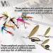 VMSIXVM Rooster Tail Fishing Lures - Bass Trout Salmon Pike Spinnerbaits - 12pcs 1/4oz Brass Blade Lure for Freshwater Saltwater Fishing - Buy Online on GoSupps.com