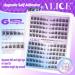 ALICE Self Adhesive Lash Clusters - Natural Reusable Eyelashes | No Glue Needed | 132pcs C Curl Press-On Lashes with Tweezers - DIY Lash Extensions - Buy Online on GoSupps.com