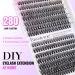 Pawotence 280pcs D Curl Cluster Eyelashes 9-16mm Mix for Self Application - 30D & 40D Lash Extensions - Buy Online on GoSupps.com