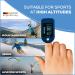 Beurer PO50 Fingertip Pulse Oximeter - Blood Oxygen & Heart Rate Monitor | Compact Lightweight Batteries & Strap Included | International Shipping - Buy Online on GoSupps.com