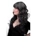 Buy Wig Me Up M-103-44 | Elegant Gray Dark Brown Mix Loose Glatter Pony Wig - 60 cm Length - Buy Online on GoSupps.com