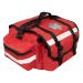 Primacare KB-RO74-R First Responder Bag for Trauma  17x9x7  Professional Multiple Compartment Kit Carrier for Emergency Medical Supplies  Red