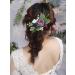 Kercisbeauty Handmade Purple Blue Rose Flower Barrette Leaf Hair Clip for Women Bridal Floral Headpiece Garden Party Hairdress Prom(Vintage Love) - Buy Online on GoSupps.com