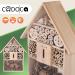 Cadoca XXL Insect Hotel | Wooden Bug House 48x31x10cm | Weatherproof Garden Bee Home for Bees, Butterflies, Ladybugs | Hanging Nesting Habitat - Buy Online on GoSupps.com