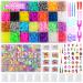 MUDO NEST 18000+ Loom Bands Kit: DIY Rubber Bands Kits, 500 Clips, 40 Charms,Loom Bracelet Making Kits for Kids, DIY Rubber Band Bracelet Kit